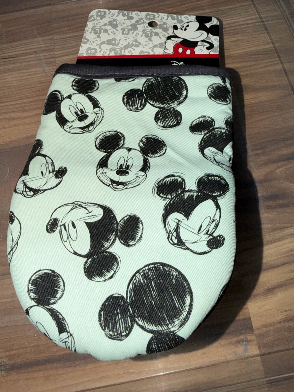 Disney Mickey Mouse Black & White Oversized Mini Mitts 2PK
